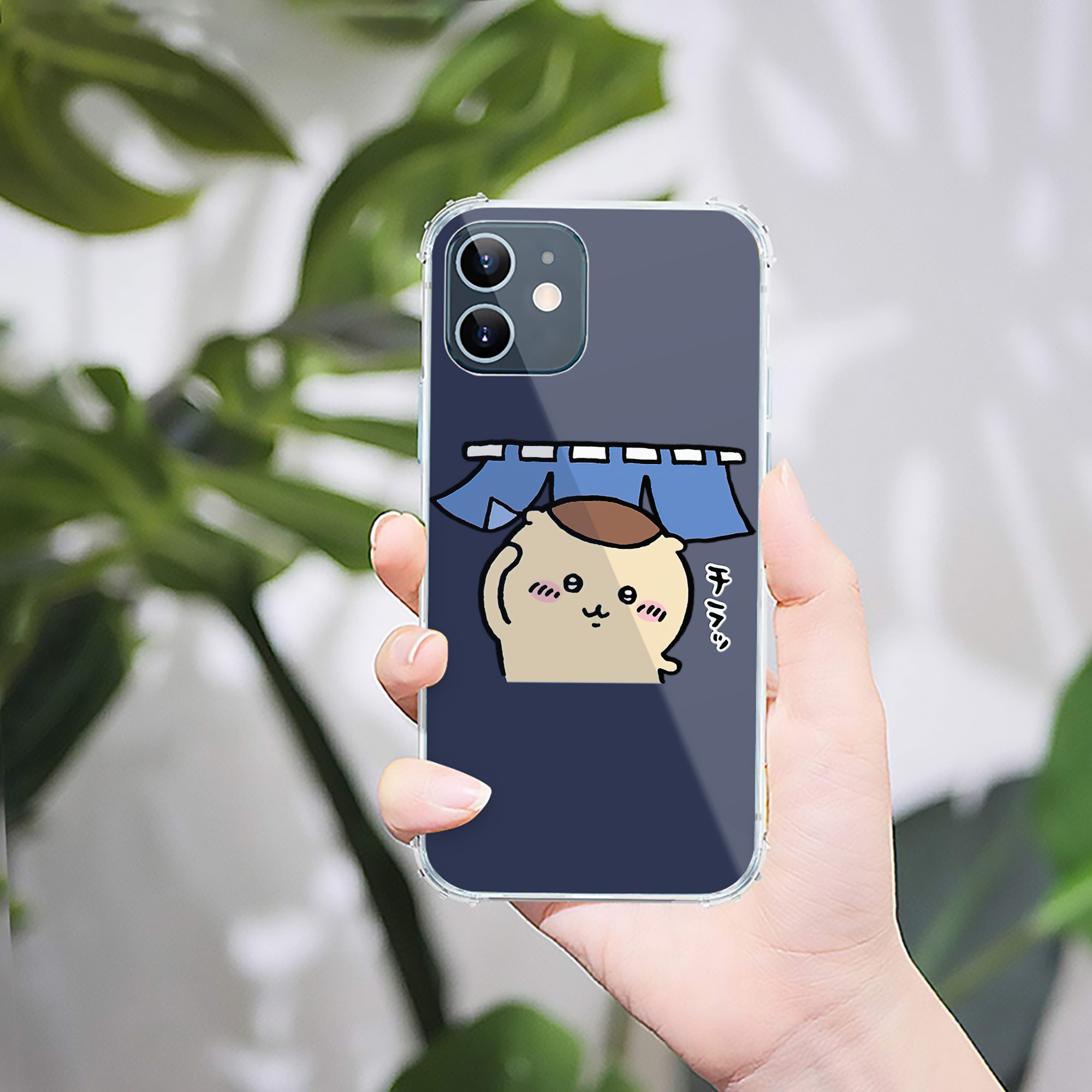 （画像用） ちいかわ くりまんじゅう Chii-kawa kuri manjū 【iPhone 12シリーズ対応】透明スマホケース（クリアソフトケース）
